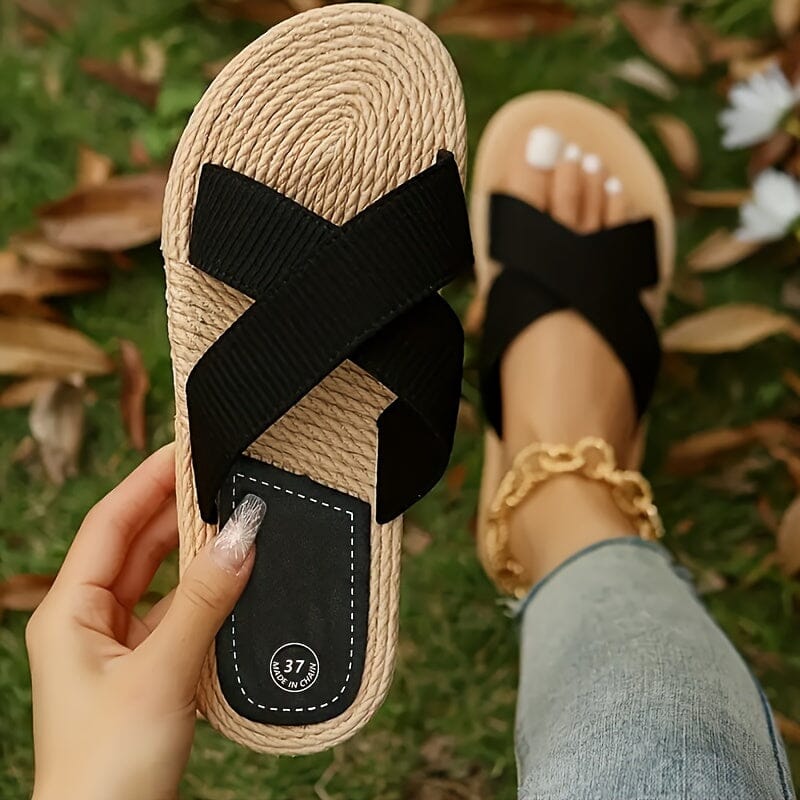 Alexa Comfortable Sandals with Solid Color SOPHIE/CLAIRE 