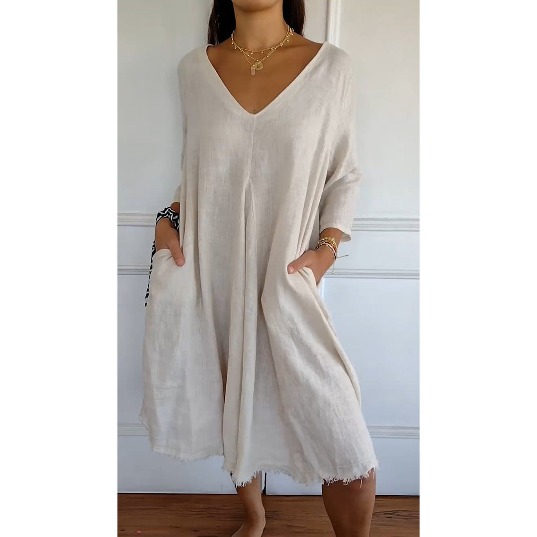 Kassandra Casual Linen Dress