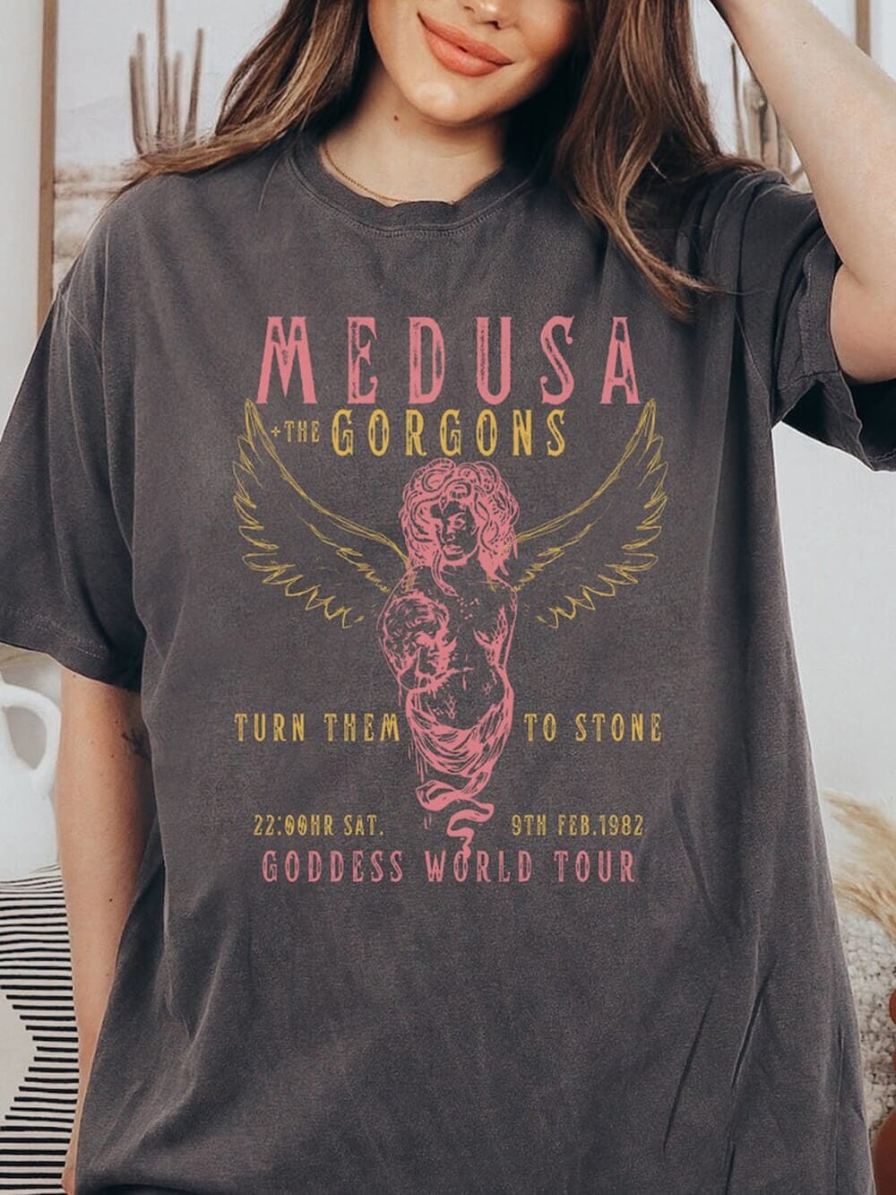 Medusa Vintage T-shirt T-Shirt JURKJESBOETIEK Grey XS 