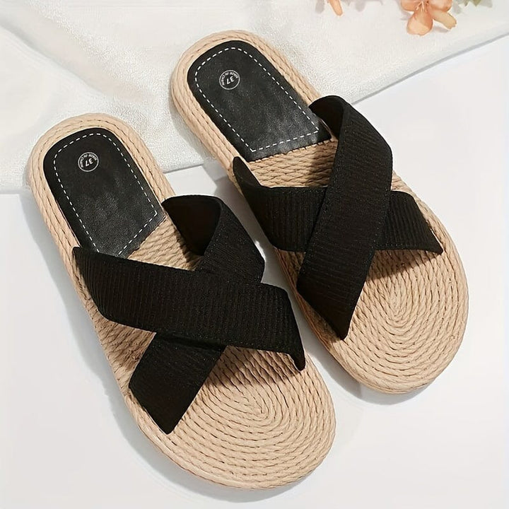 Alexa Comfortable Sandals with Solid Color SOPHIE/CLAIRE 