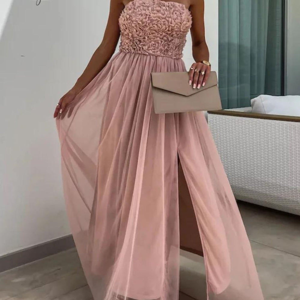 Kathrina Strapless Maxi Dress Dresses DRESS/ATELIER Pink S 