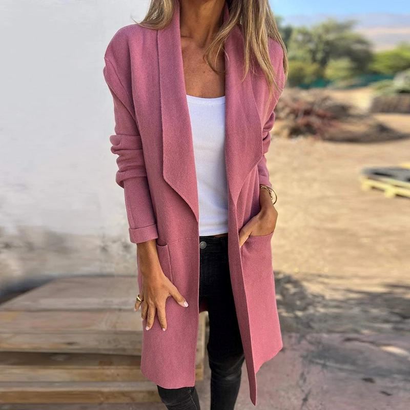 Carola™ - Comfortable Cardigan with Pockets Fashion OLIVIA'S Pink S 