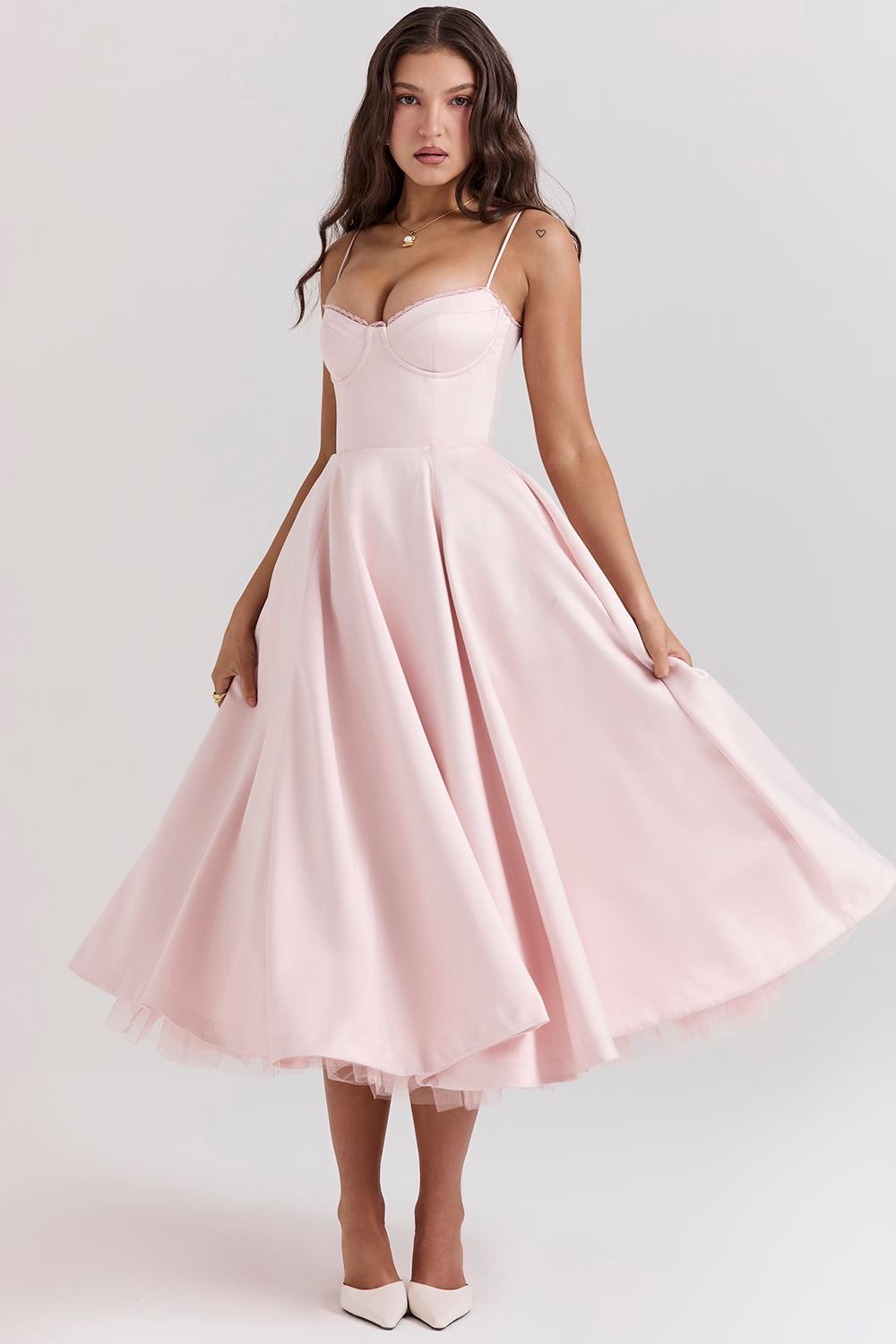 Vanessa Elegant Satin Party Dress DRESS/ATELIER 