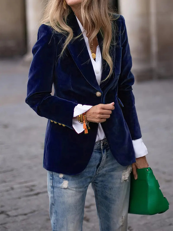 Caterina™ | Elegant Velvet Blazer