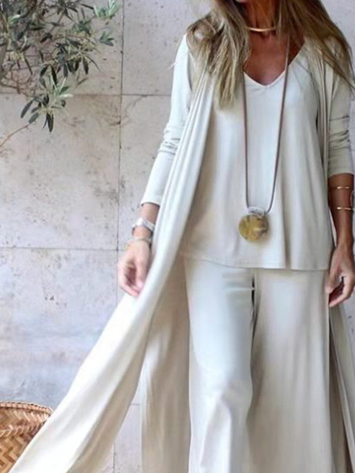 Amalia Vest & Top Pants with Wide Legs Pants Set JURKJESBOETIEK 