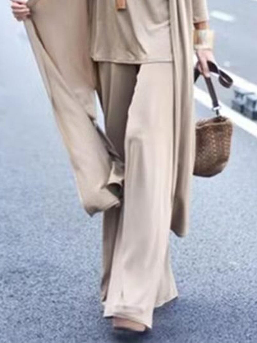 Amalia Vest & Top Pants with Wide Legs Pants Set JURKJESBOETIEK 