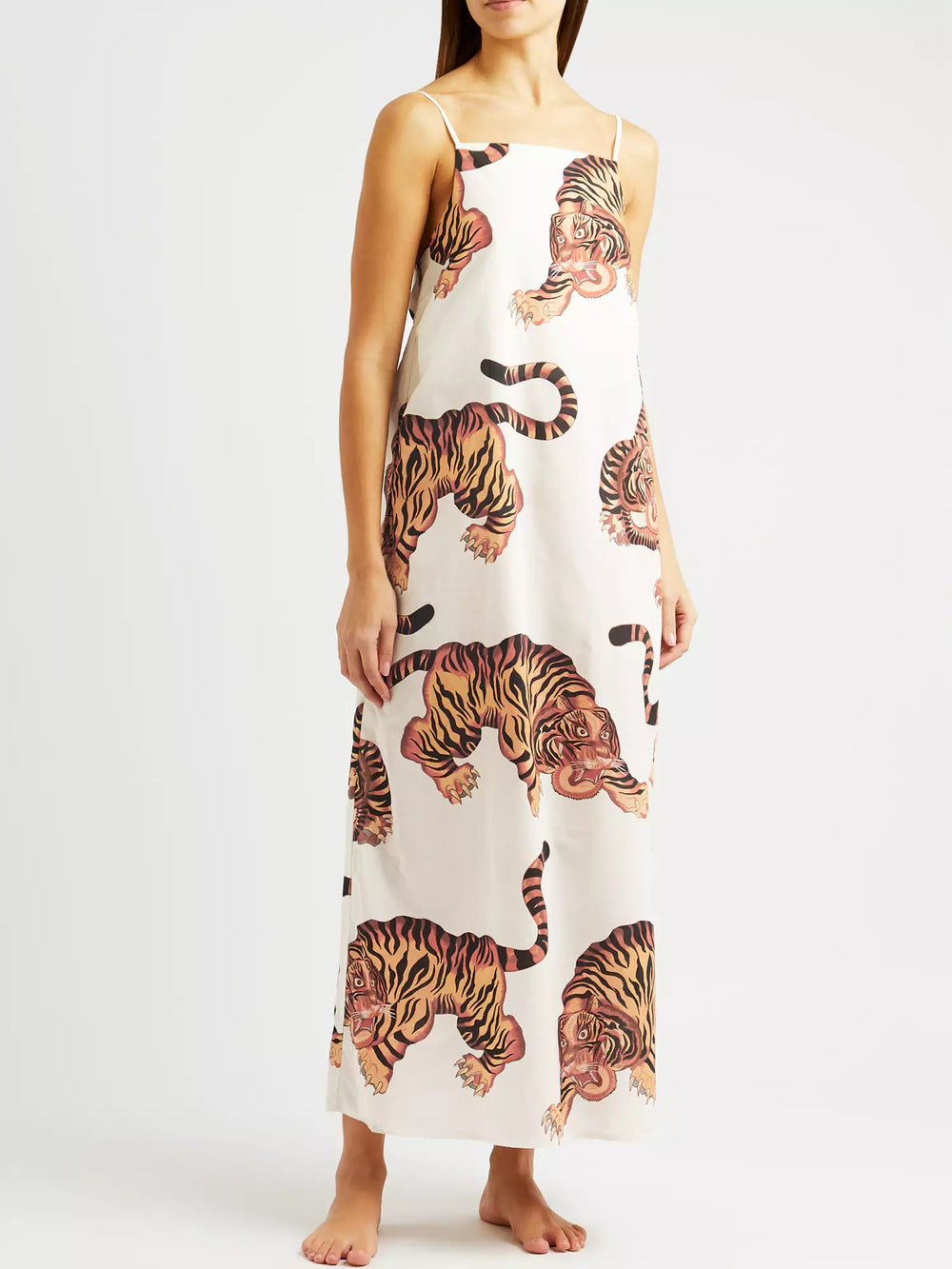 Marit Tijgerprint Jurk Maxi Dresses JURKJESBOETIEK 