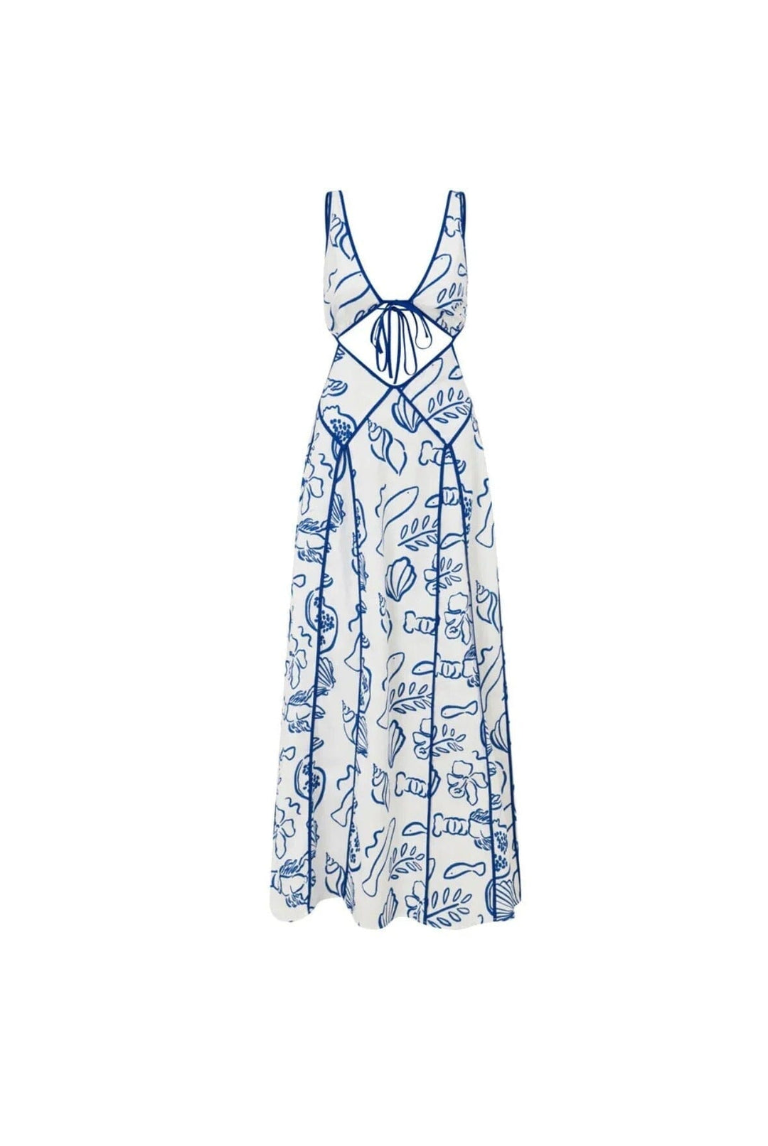 LARA™ | Zomerjurkje Maxi Dresses MyGirlClub. Blauw S 