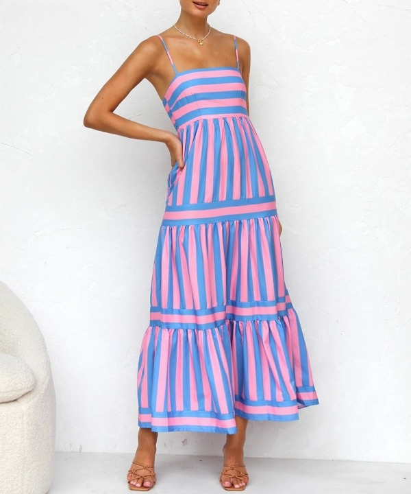 Daniele Striped Maxi Dress