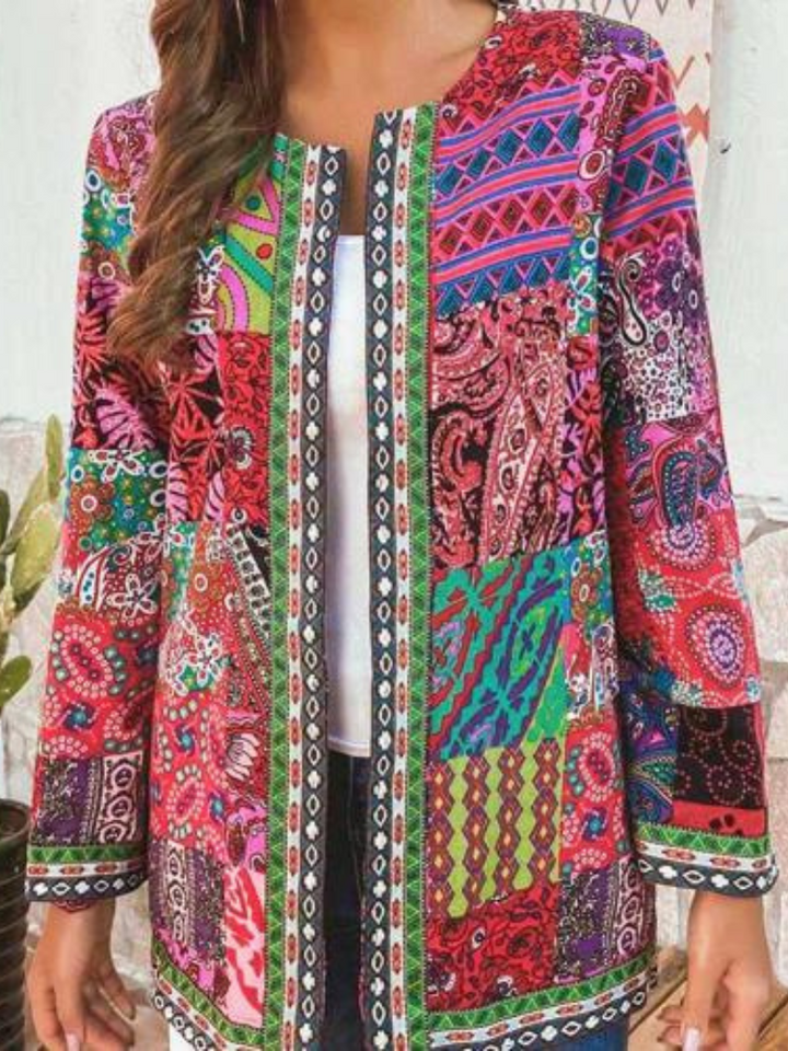 Zyra Elegant Retro Ethnic Cardigan