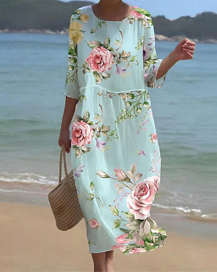 Sundara Elegant Floral Dress