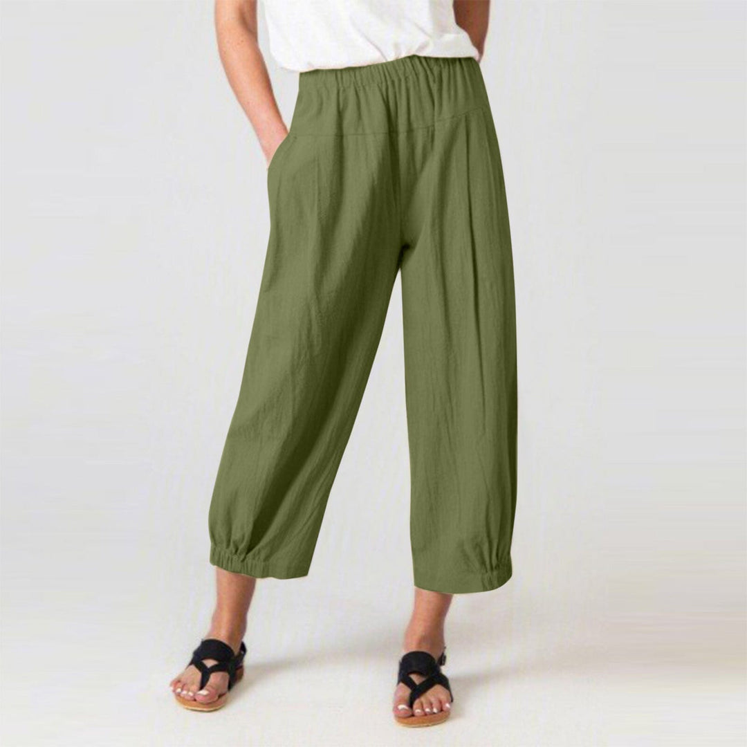 Nina™ - Pants Wide Legs JURKJESBOETIEK Army Green S 