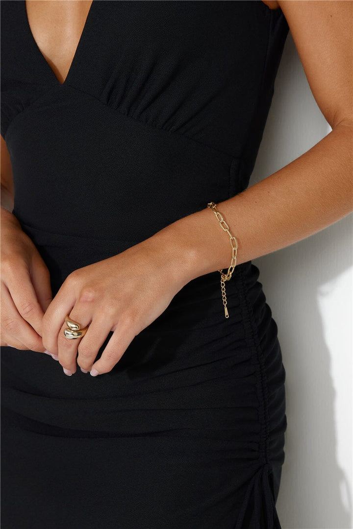 18k Gold Plated Chain Of Luxe Bracelet Gold Bracelet DRESS/ATELIER 