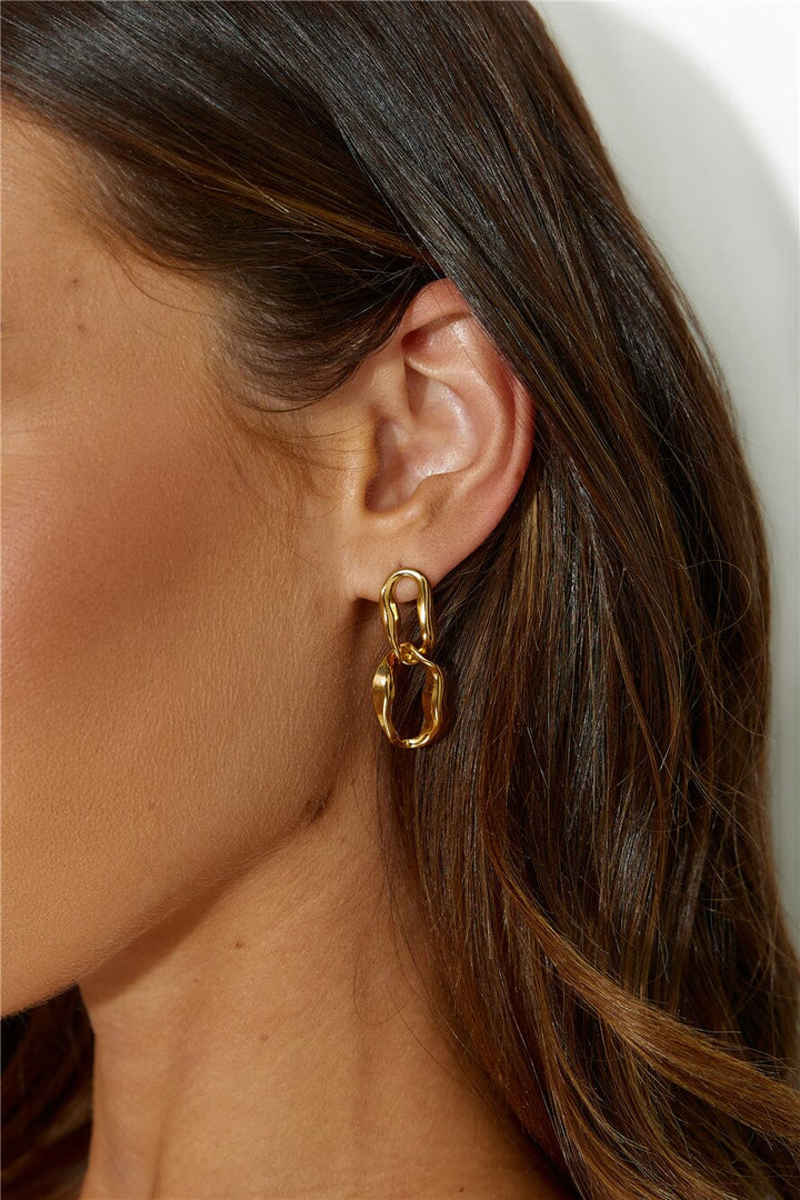 18k Gold Plated Everyone Wants Earrings Gold Earrings DRESS/ATELIER 