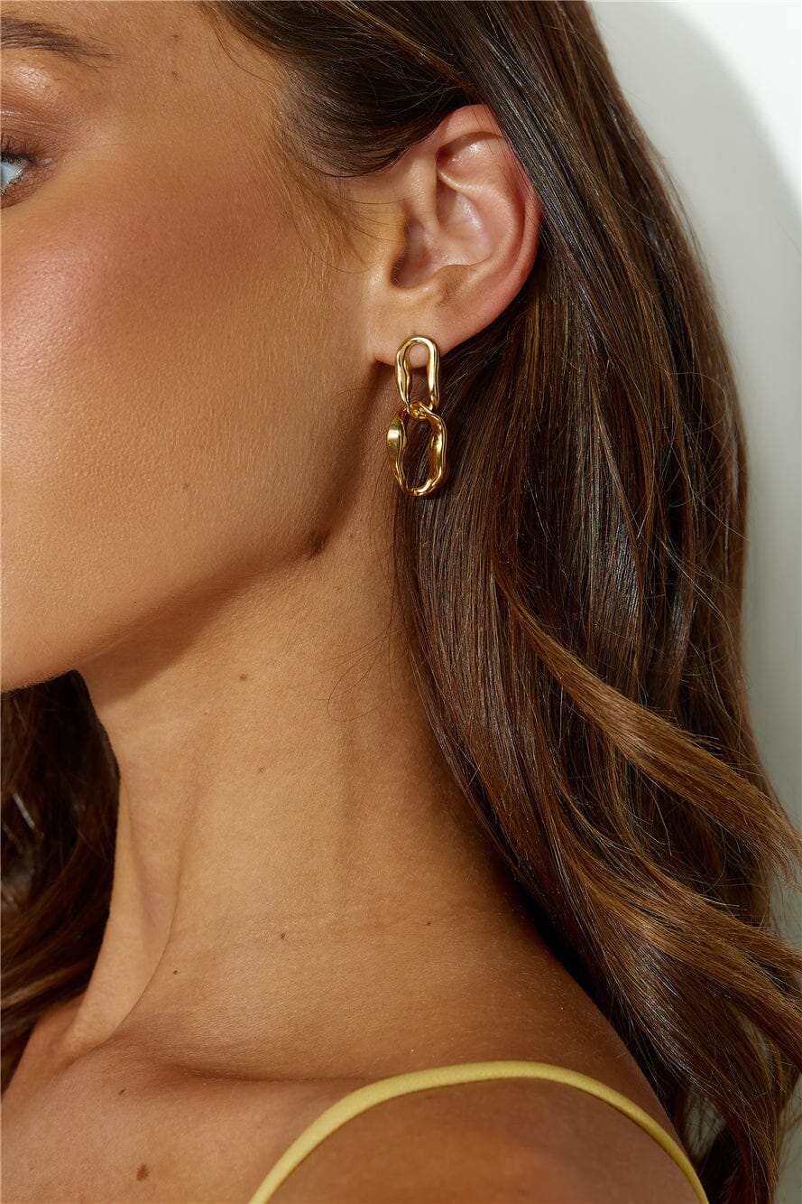 18k Gold Plated Everyone Wants Earrings Gold Earrings DRESS/ATELIER 