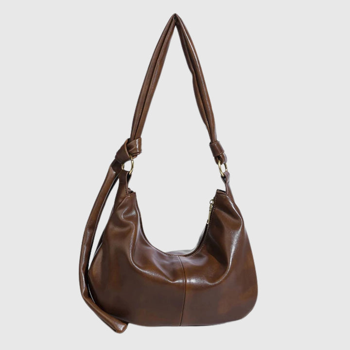 KLARA™ | Knotted Sling Leren Tas MYGIRLCLUB Bruin 