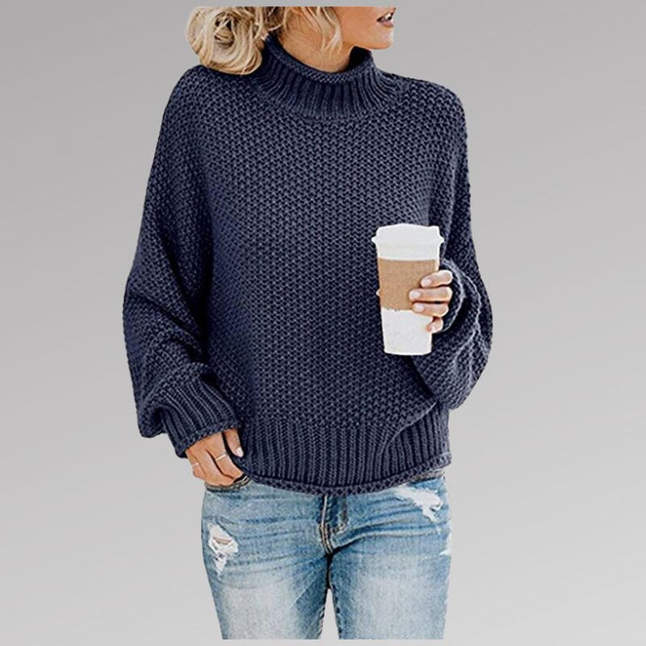 Lotte™ - Classic Knitted Sweater OLIVIA'S Blue S 