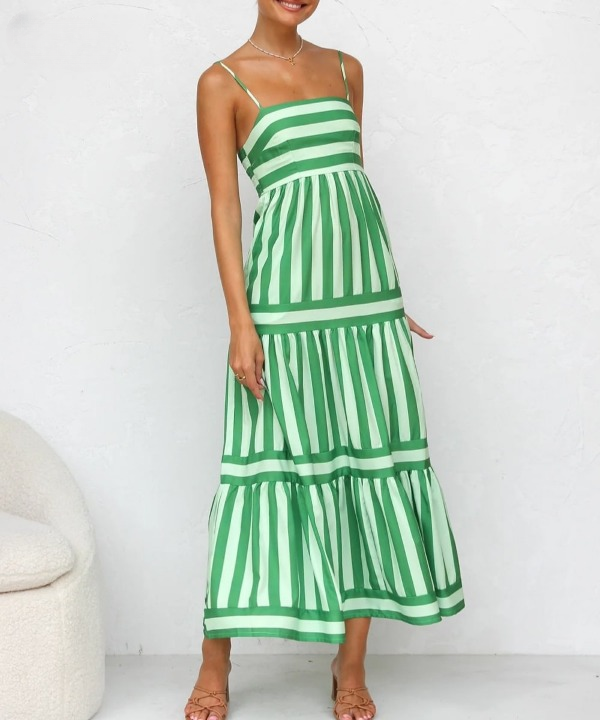 Daniele Striped Maxi Dress