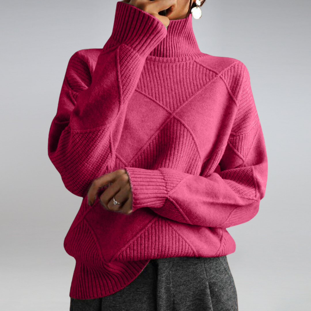 Cindara Cashmere Turtleneck Sweater