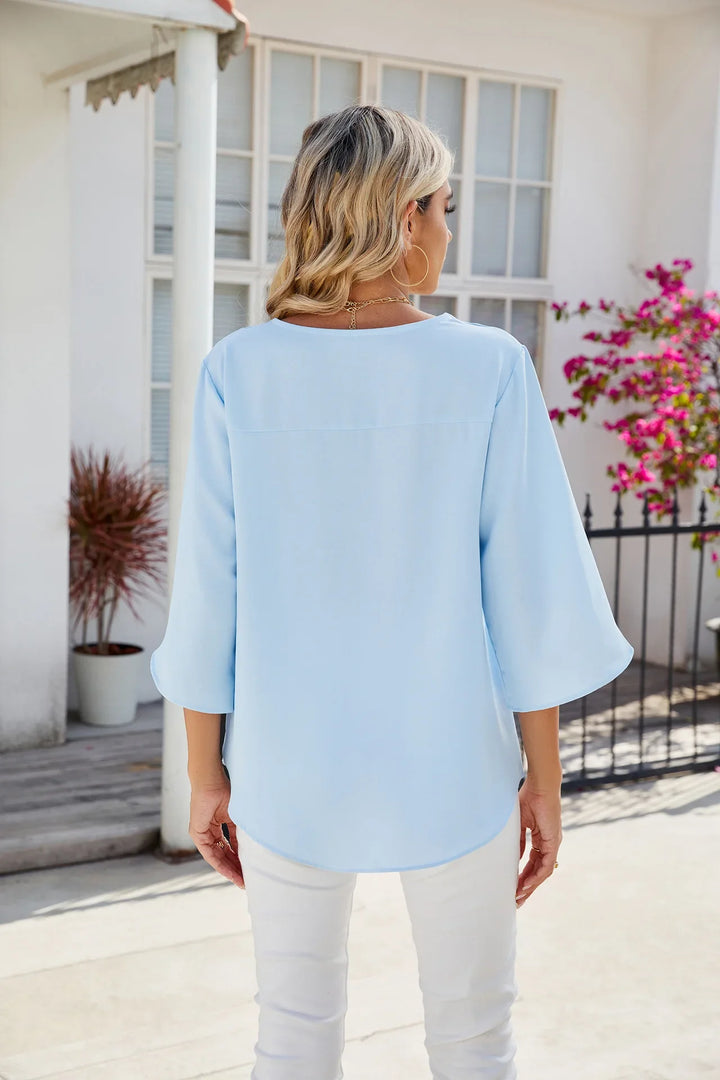 Sophie Elegant V-Neck Blouse