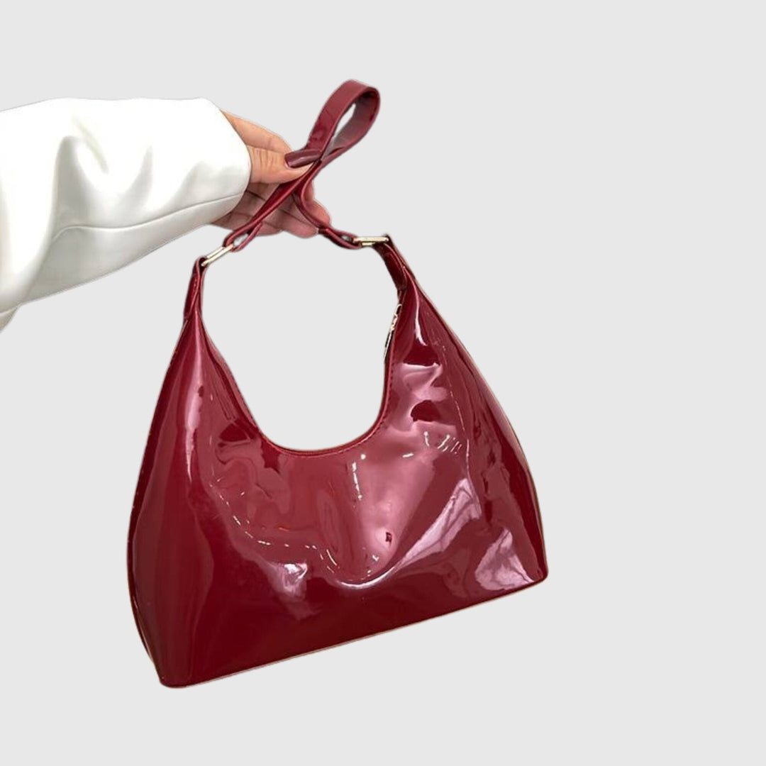 KLARA™ | Shiny Chic Tas JURKJESBOETIEK Wijnrood 