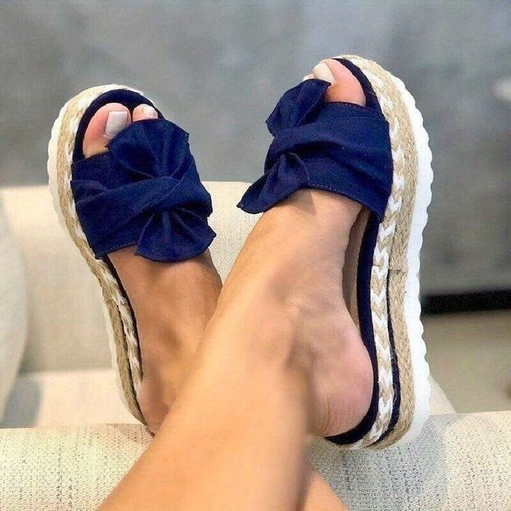 Ella Open Flip Flops Slippers for Women SOPHIE/CLAIRE Navy Blue 35 