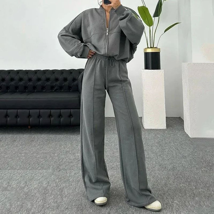 Nola Cozy Zipper Tracksuit Two-Piece Set SOPHIE/CLAIRE 