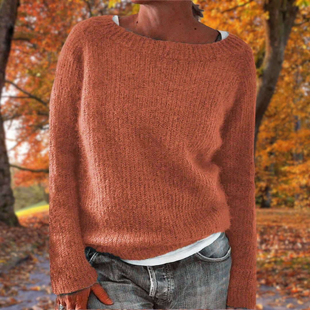 Claire™ | Cozy Ribbed Knit Sweater