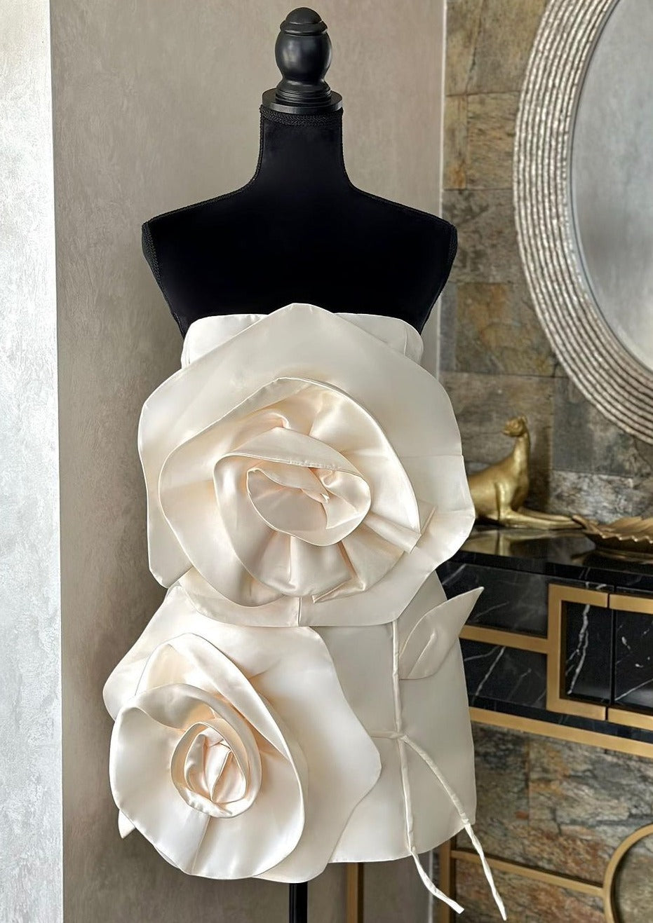 Elora Luxury Ivory Dress