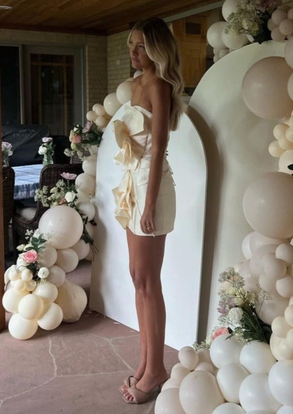 Elora Luxury Ivory Dress