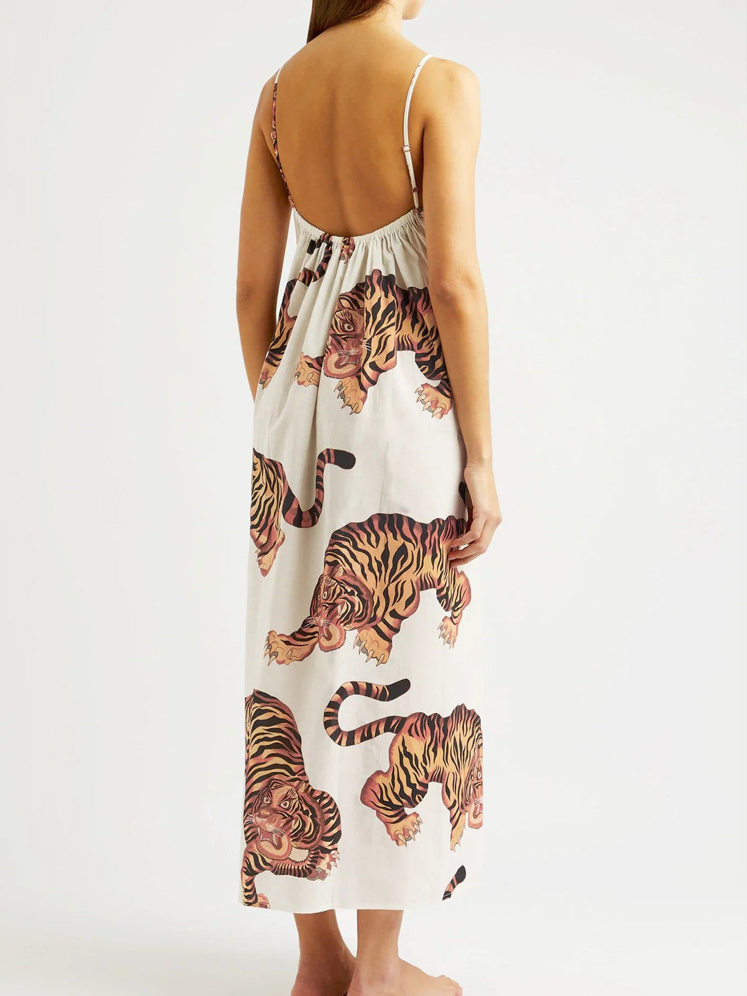 Marit Tijgerprint Jurk Maxi Dresses JURKJESBOETIEK 