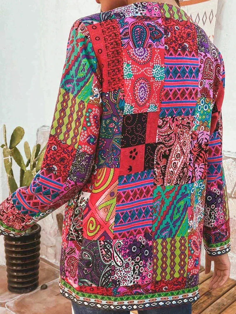 Zyra Elegant Retro Ethnic Cardigan