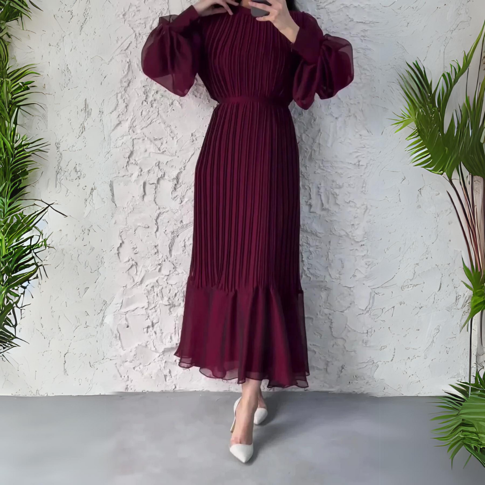 Hannah Pleated Elegant Dress