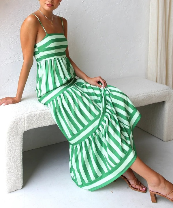 Daniele Striped Maxi Dress