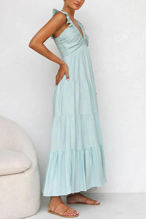 Celeste V-Neck Maxi Dress