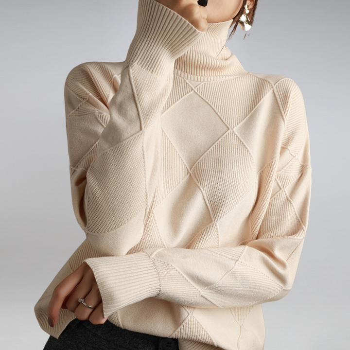 Cindara Cashmere Turtleneck Sweater