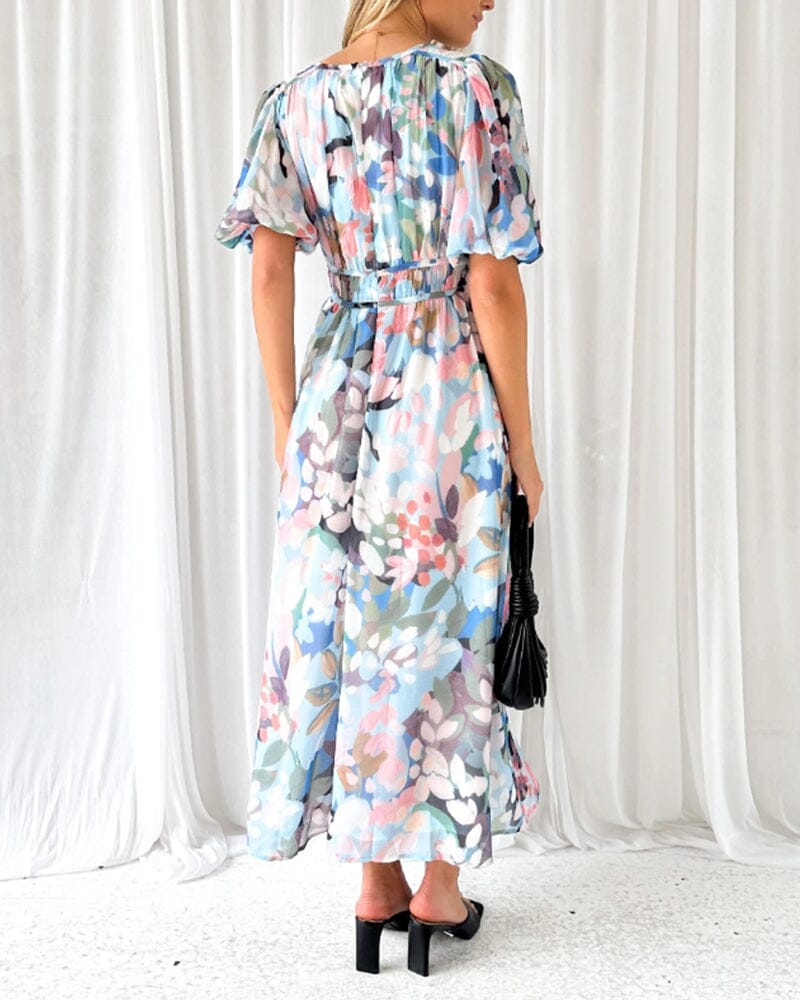 Carlotta Elegant Floral Dress Dresses SOPHIE/CLAIRE 