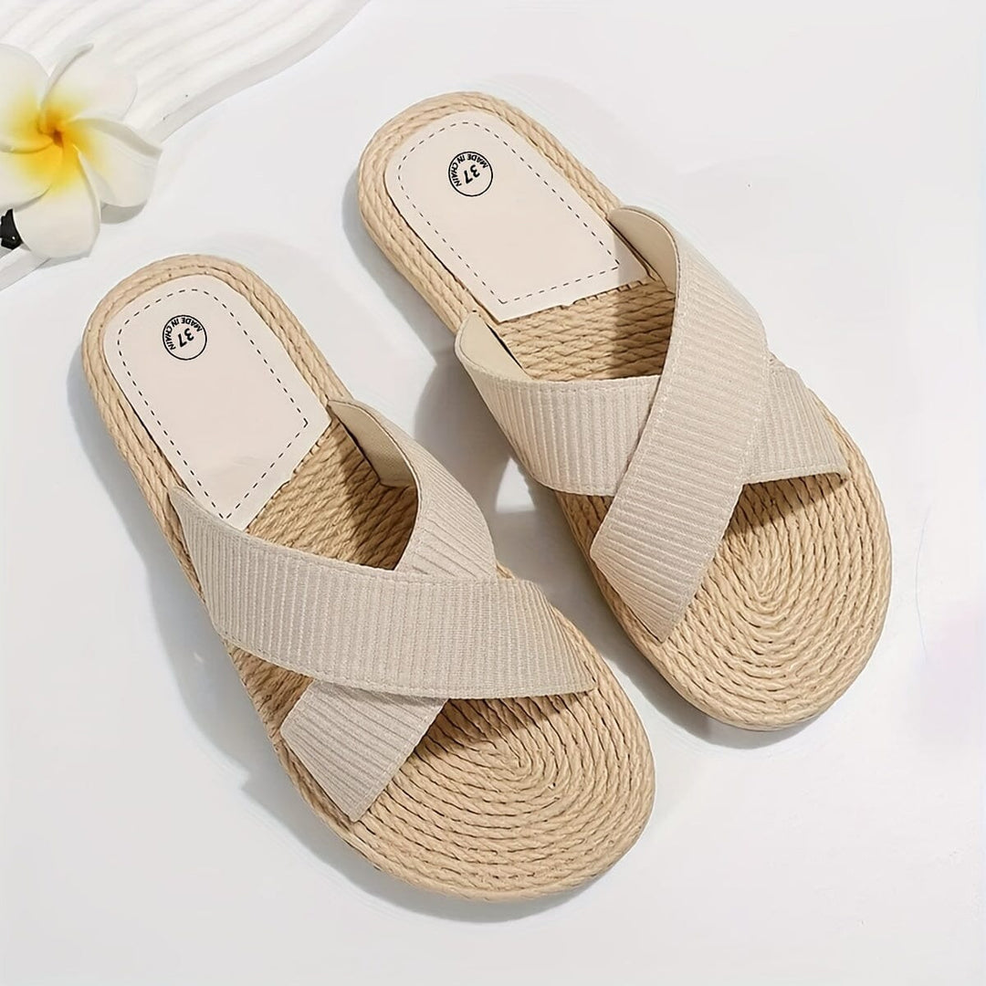 Alexa Comfortable Sandals with Solid Color SOPHIE/CLAIRE 