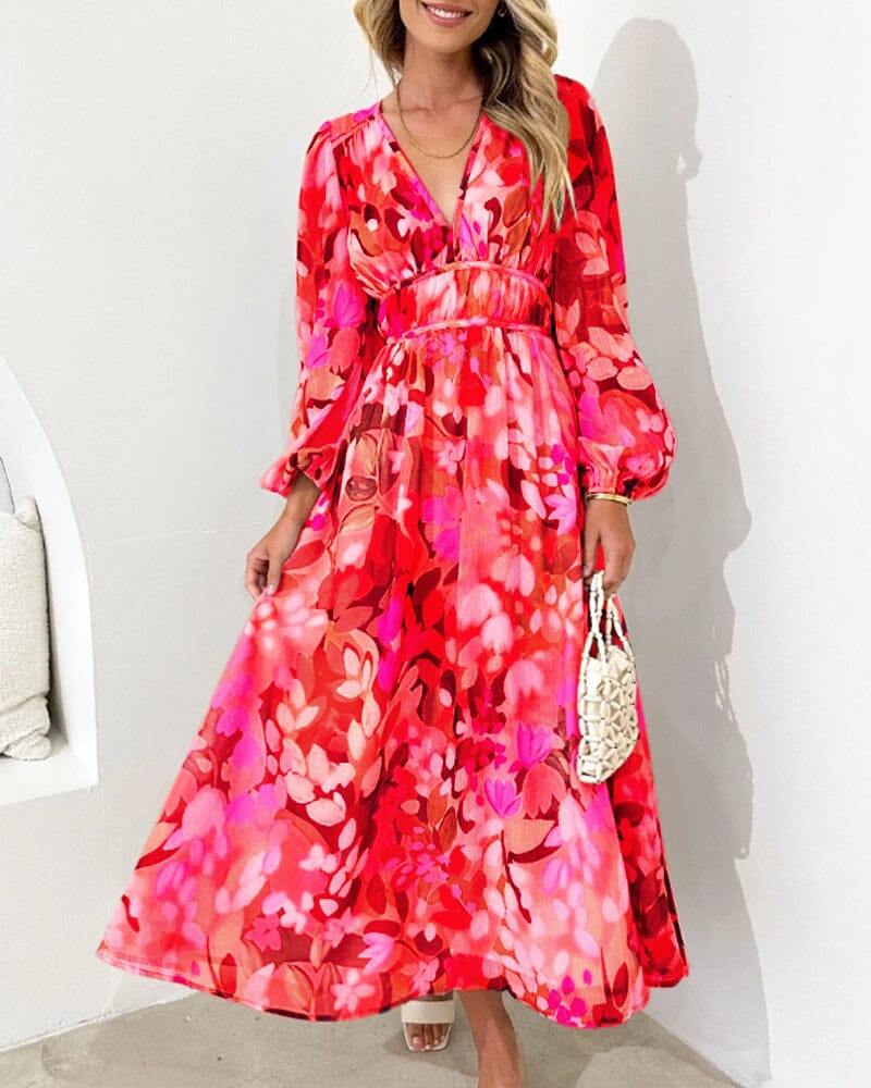 Carlotta Elegant Floral Dress Dresses DRESS/ATELIER 