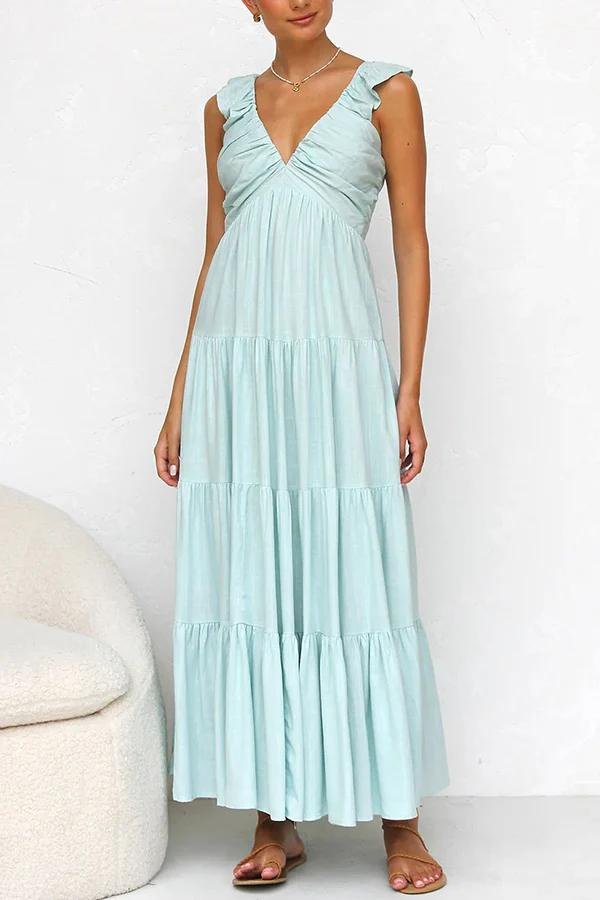 Celeste V-Neck Maxi Dress