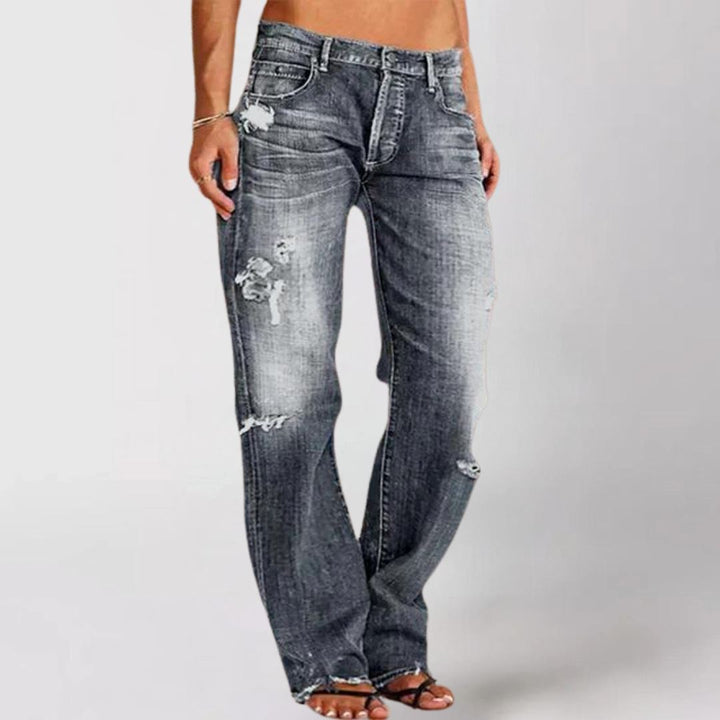 Leilani Wijde Pijpen Denim Jeans Women Pants JURKJESBOETIEK Grijs XS 