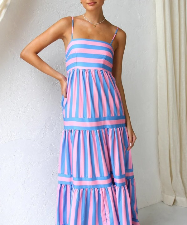 Daniele Striped Maxi Dress