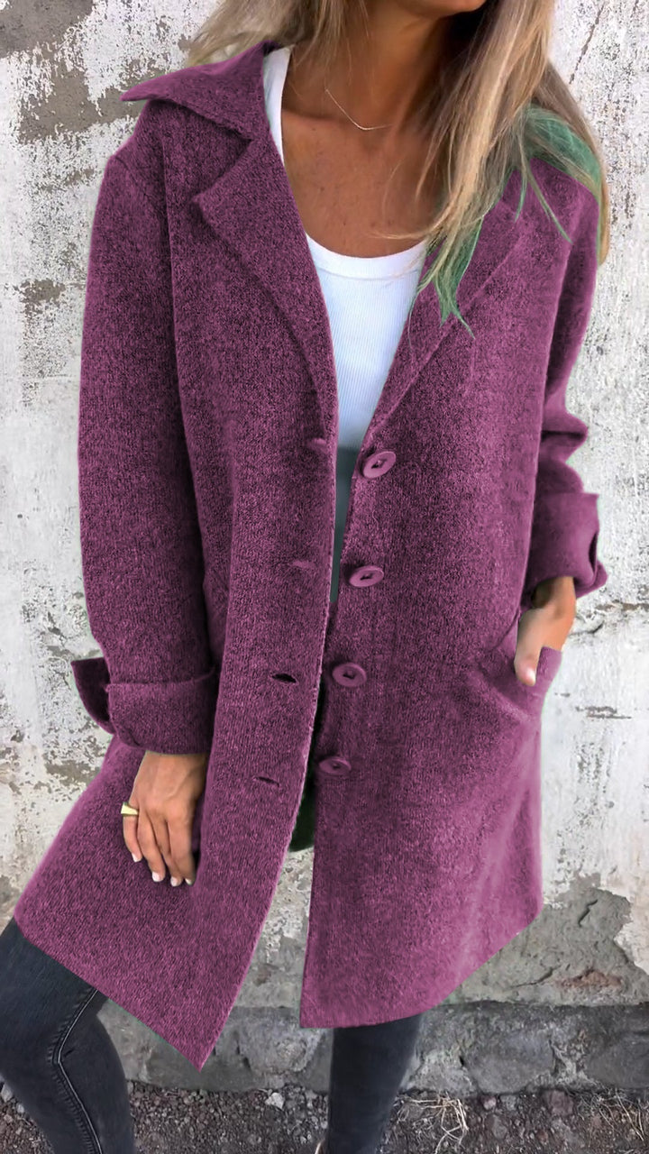 Ada™ | Stylish Long Knit Coat