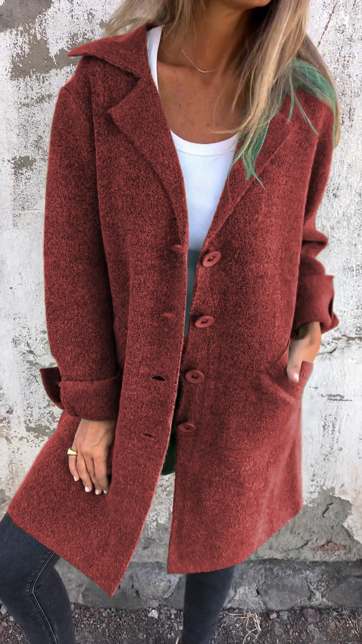 Ada™ | Stylish Long Knit Coat