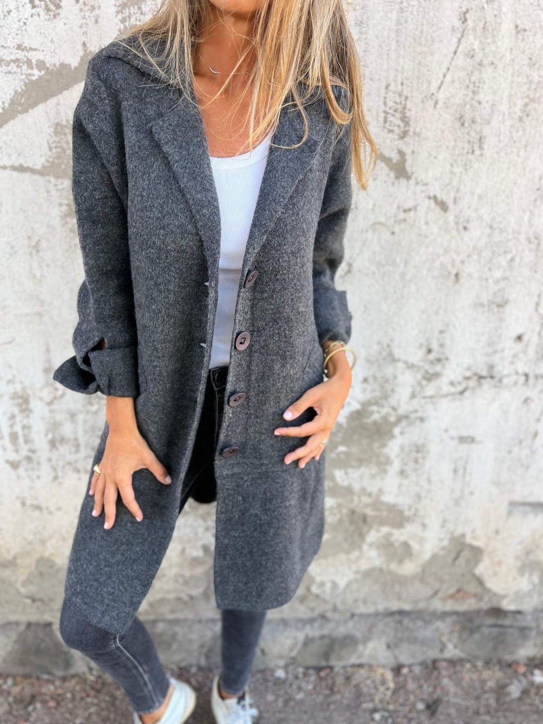 Ada™ | Stylish Long Knit Coat