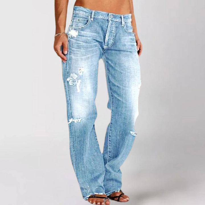 Leilani Wijde Pijpen Denim Jeans Women Pants JURKJESBOETIEK Lichtblauw XS 