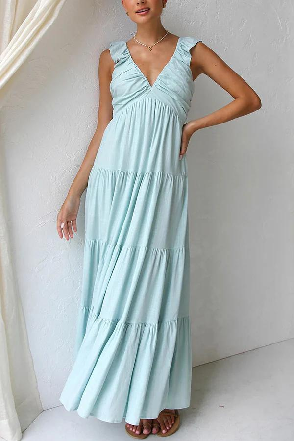 Celeste V-Neck Maxi Dress