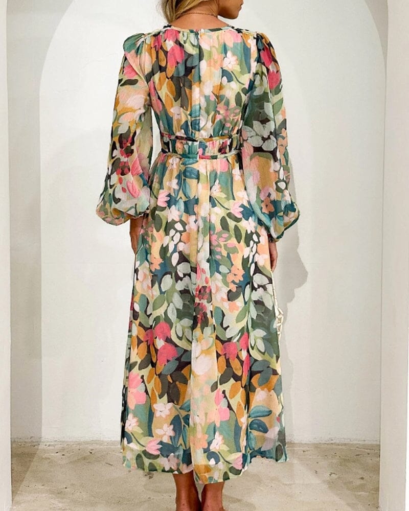 Carlotta Elegant Floral Dress Dresses DRESS/ATELIER 