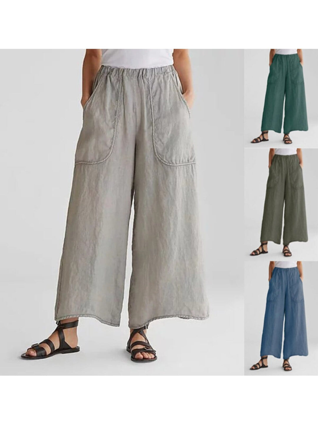 Saskia™ - Summer Pants Linen Pocket JURKJESBOETIEK 