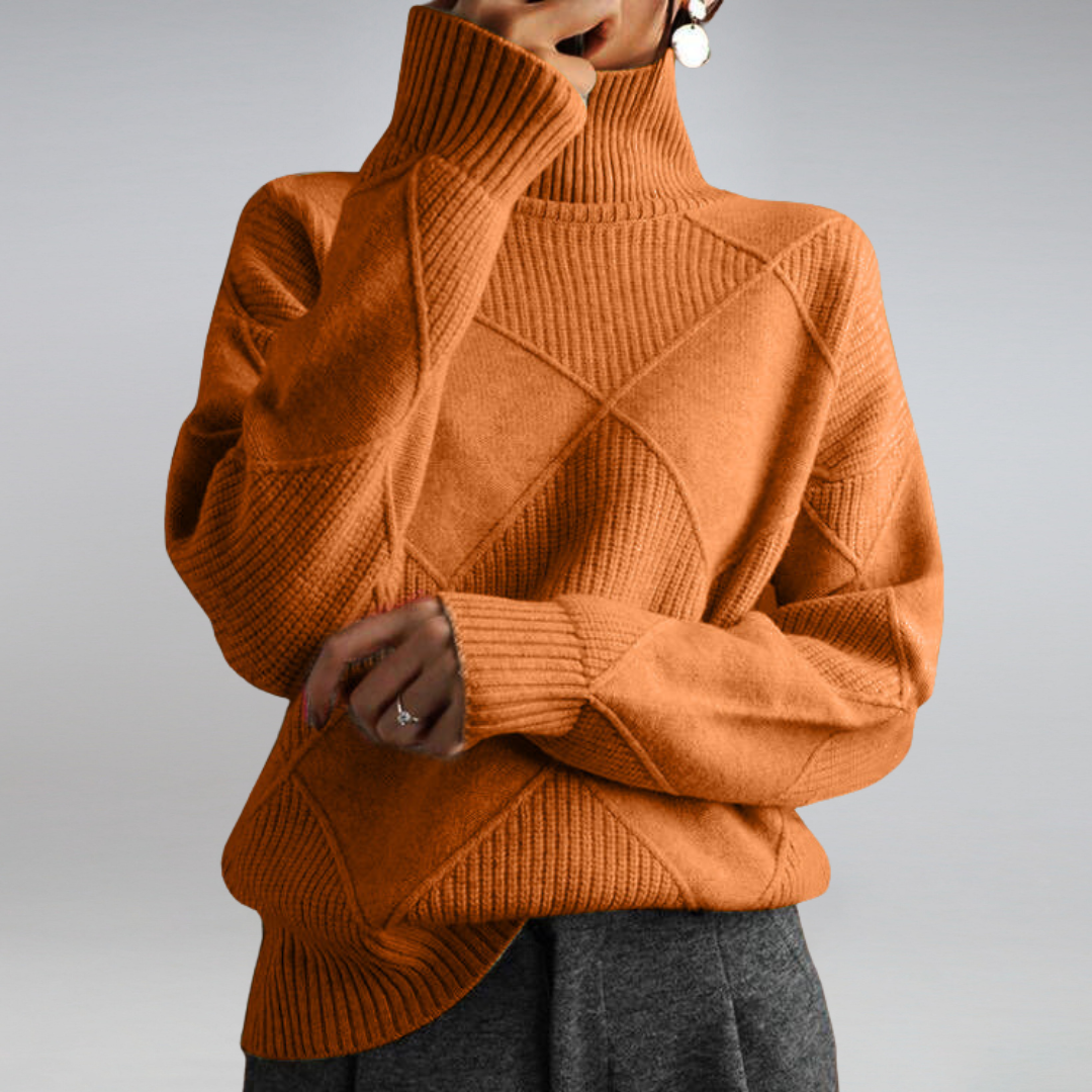 Cindara Cashmere Turtleneck Sweater